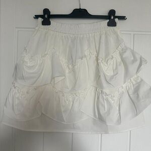 Topshop white rara skirt